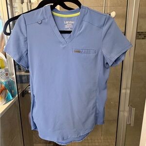 Landau Forward ceil Blue three piece Scrub set